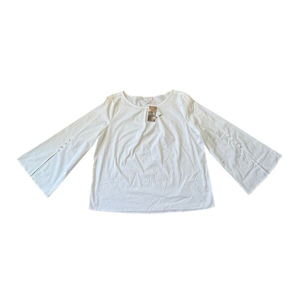 J. Jill Crisp, cotton blouse/shirt; size Med/Petite; Lightweight summer blouse - Picture 1 of 12